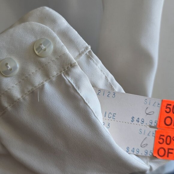 Mr. Witt 1980s Womens Blouse Size 6 Embroidered Lace Coquette Romantic Feminine - Picture 8 of 10